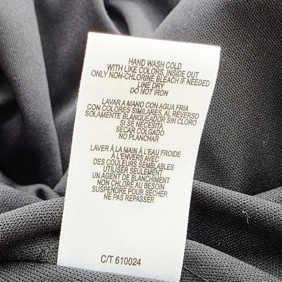 Melonie T Dress Sz 12 Black Floral Chiffon Ruffle Neck Cottage Whimsigoth Fairy - Picture 12 of 14